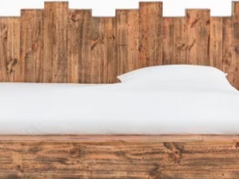 Cama rustica natural SANTIAGO