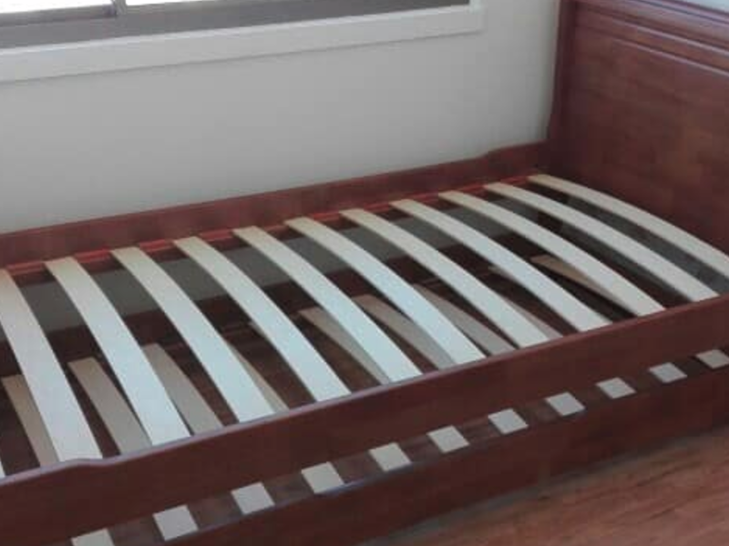 Cama madera nogal VALPARAISO