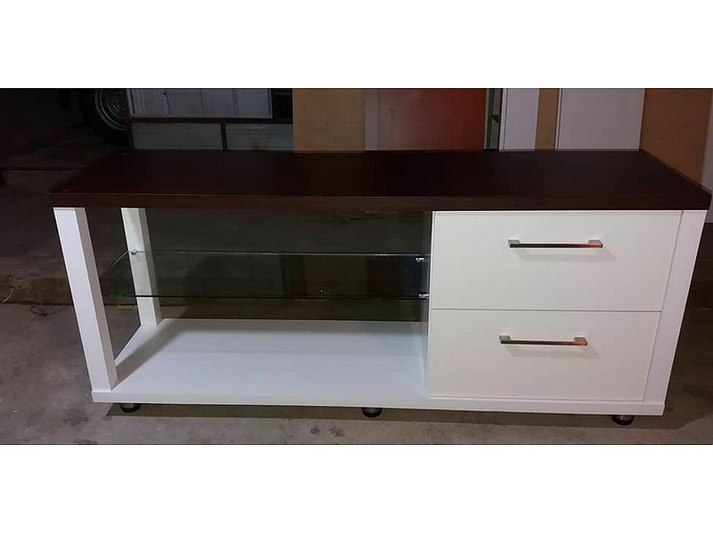 Rack TV Melamina Blanca COPIAPÓ