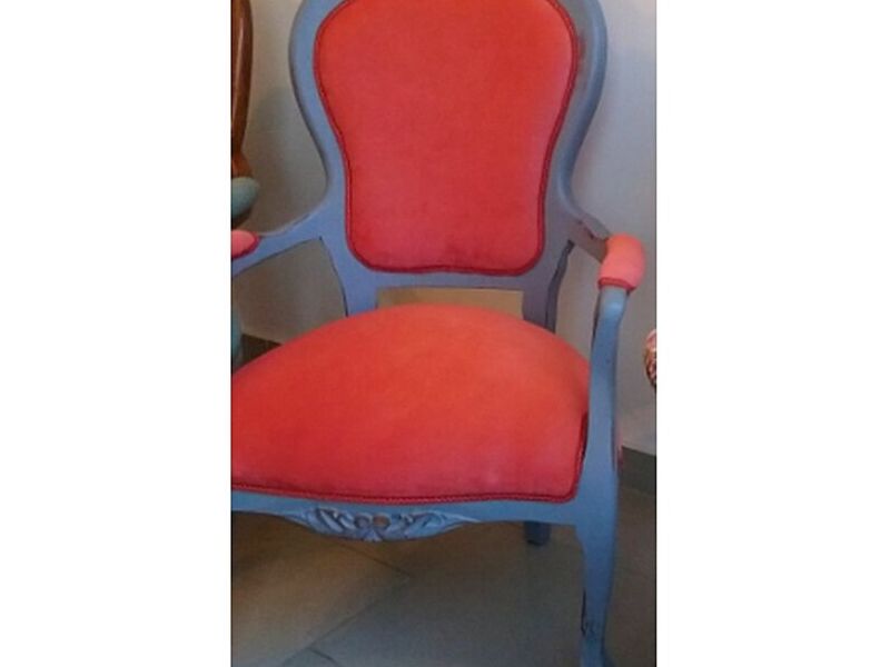 Silla Comedor Rojo/Gris Talca