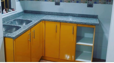 Mueble cocina cubierta  granito PUERTO AISEN