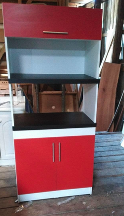 Mueble microondas rojo CHILOE