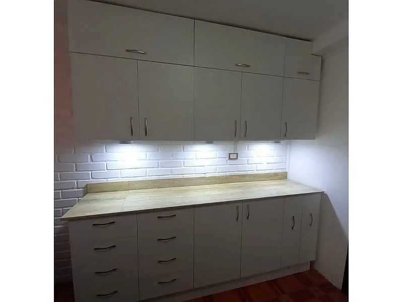 Cocina Melamina Blanca Bulnes 
