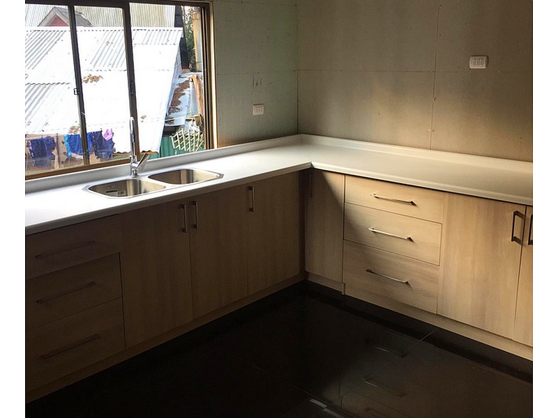 Mueble Cocina Melamina Acacia Bulnes