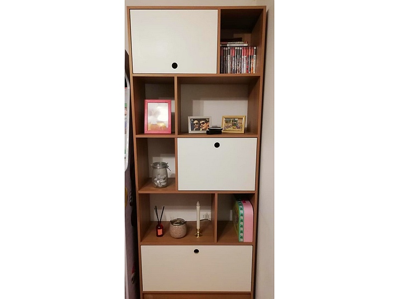 Mueble Estante Melamina Acacia Bulnes