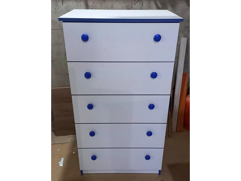 Cajonera Melamina Color Azul LOS ANGELES 