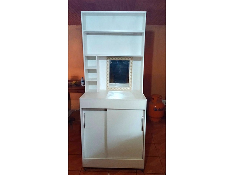 Mueble Baño Melamina Color Blanca CURICÓ
