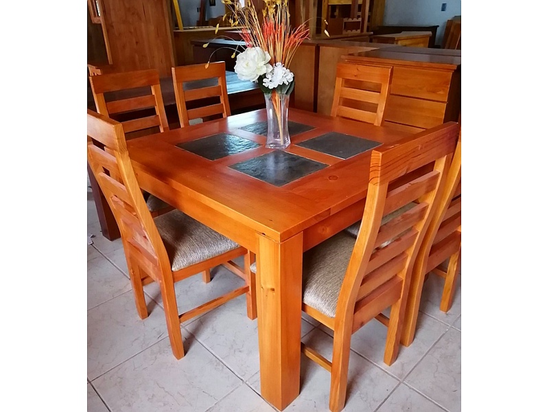 Comedor Cuadrado 6 Sillas CONCEPCION 