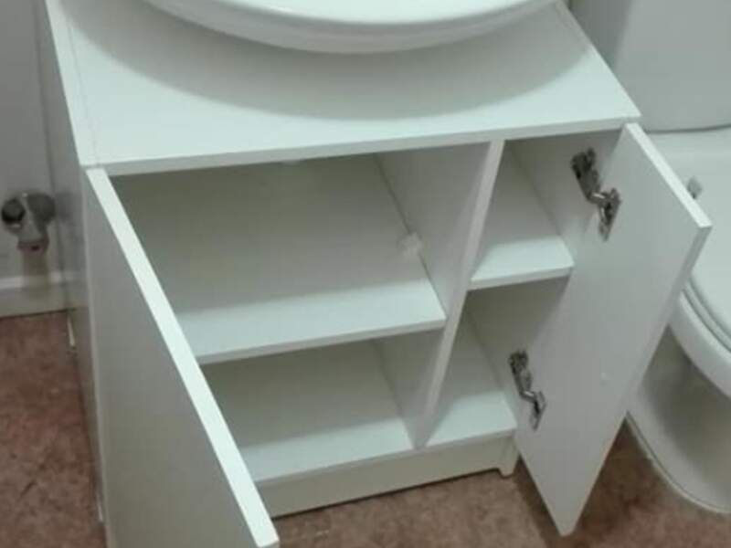 Mueble lavabo baño blanco Chile