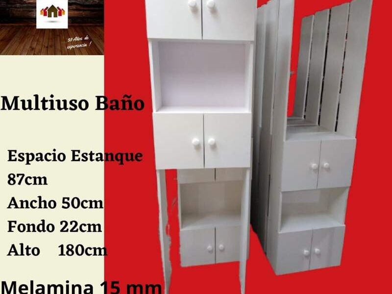 Estantería Puerta Multiuso Baño Biobio