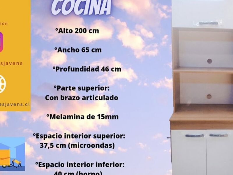 Estantería Multiuso Cocina Melanina Biobio