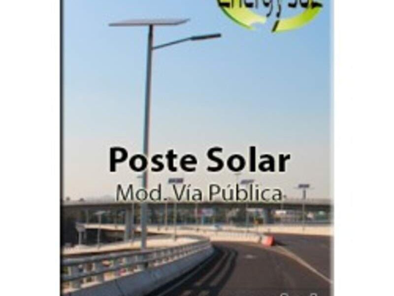 POSTE SOLAR VÍA PÚBLICA CHILE