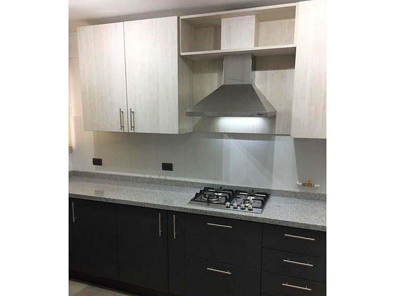 Mueble Cocina Melamina Gris Grafito SANTIAGO