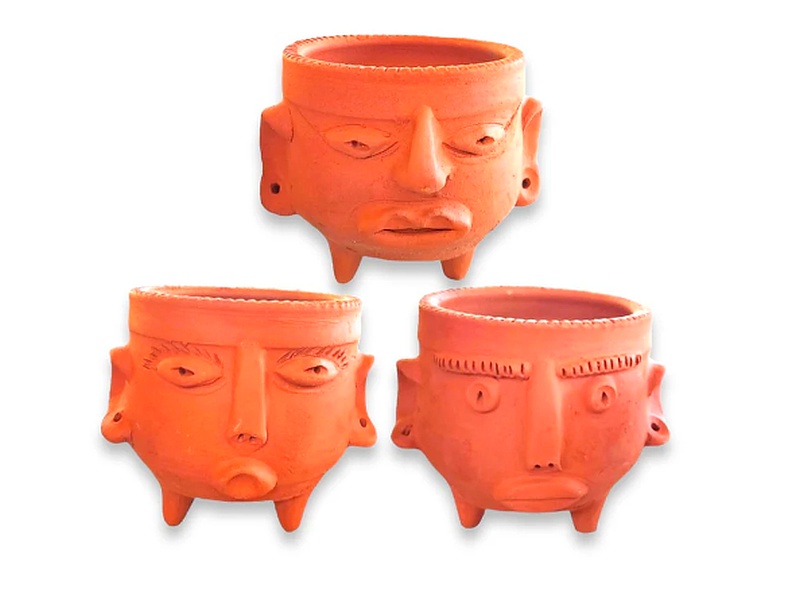 Maceta Cara Chile 