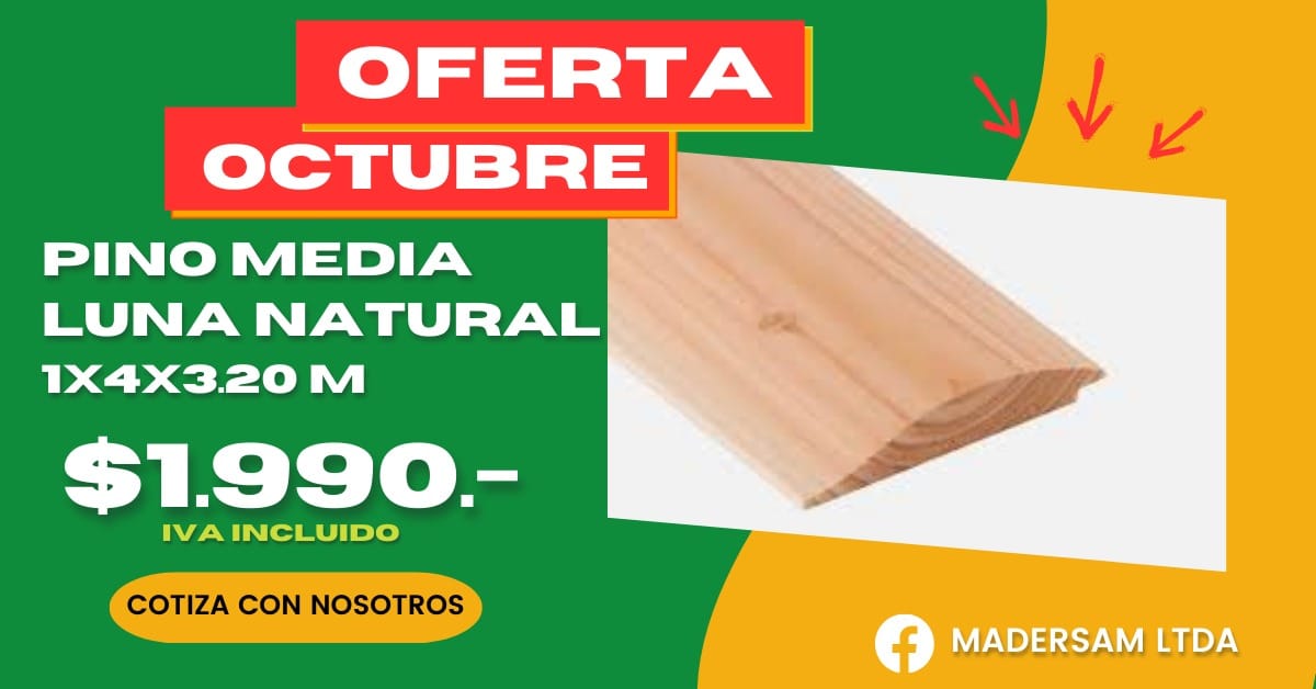 Pino Media Luna natural