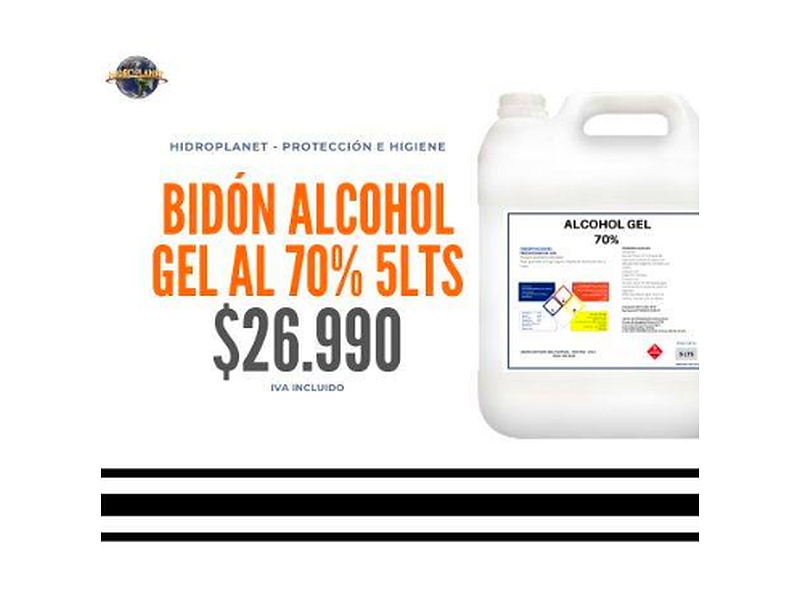 Bidón Alcohol Gel Chile