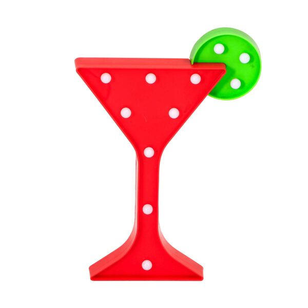 ADORNO C/LUZ LED COCTEL