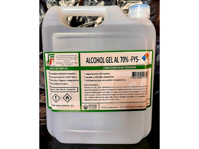 Alcohol gel 70% Chile