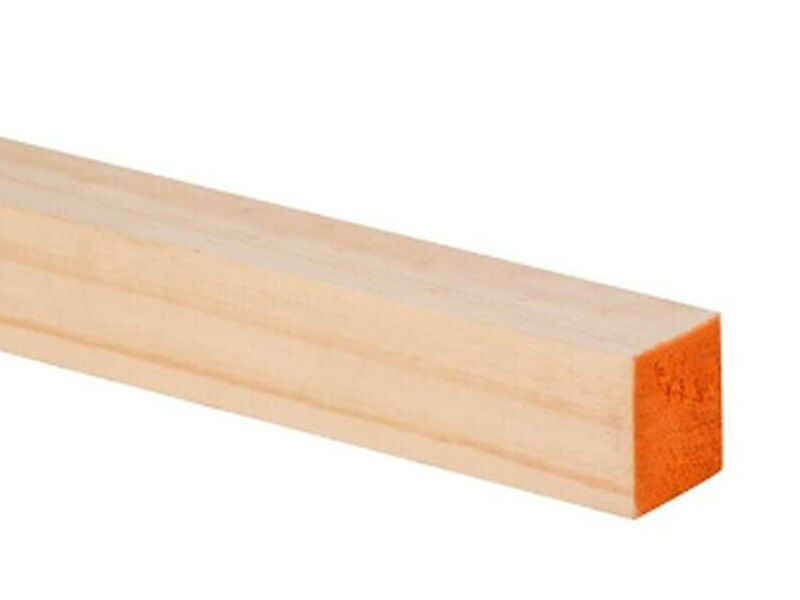 2×2 Pino cepillado seco