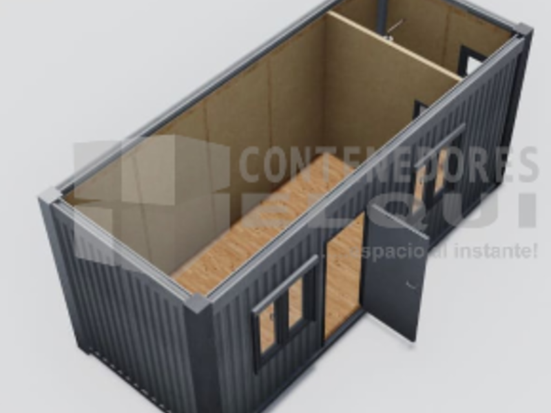 Oficina modular 20 pies baño completo chile