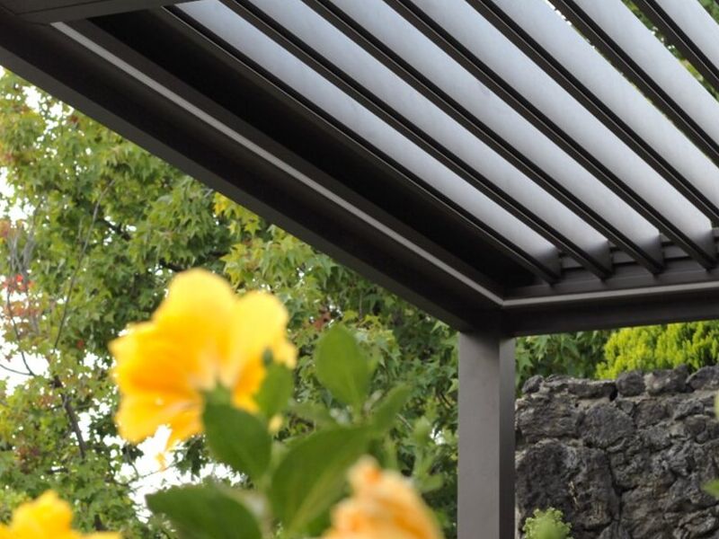 Pérgola bioclimática motorizable