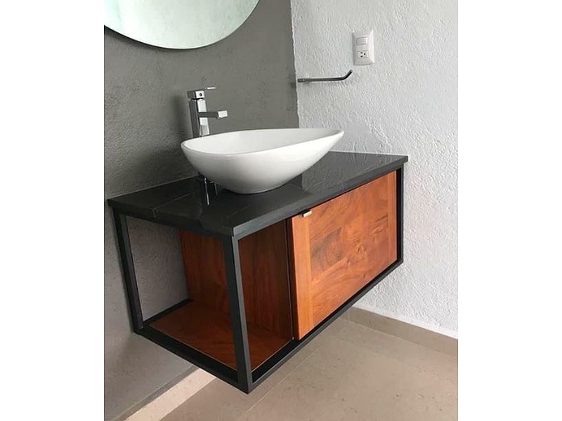 mueble flotante baño metal Santiago