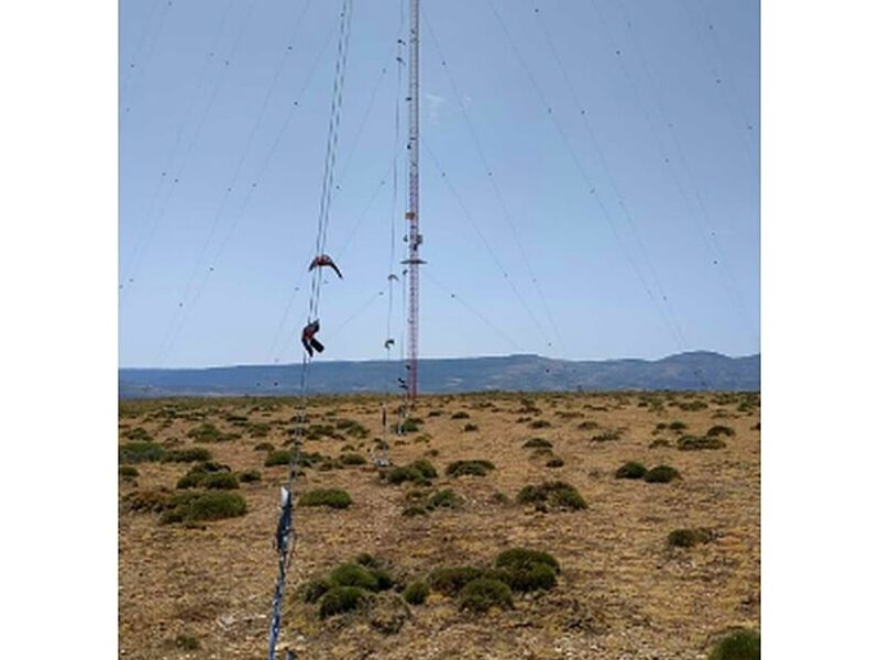 Instalación torres monitoreo eólico Chile
