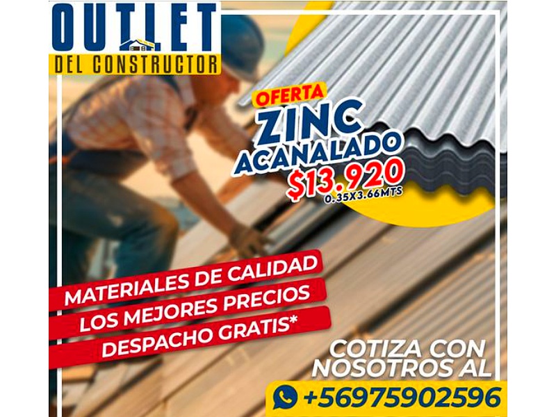Zinc Acanalado Chile