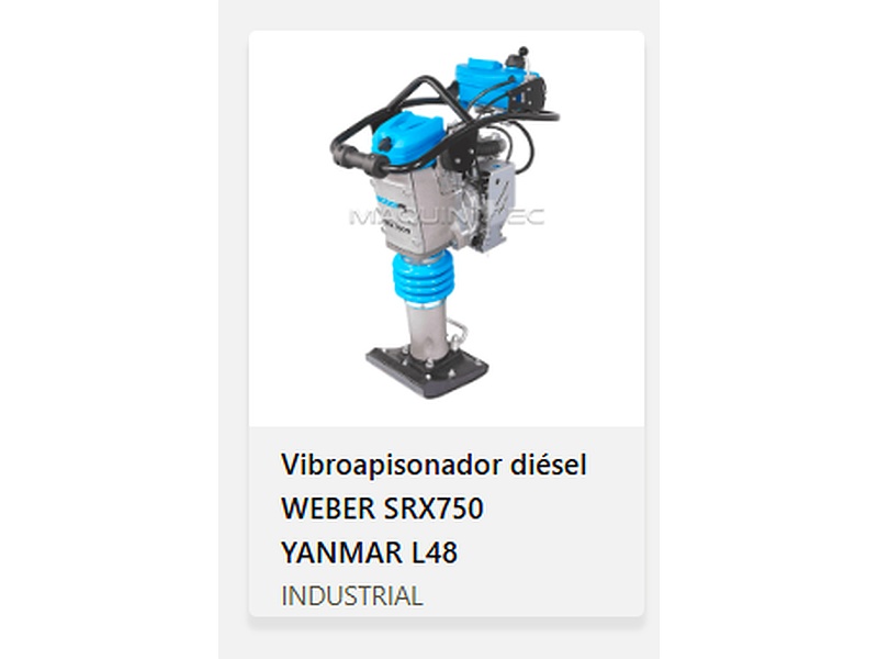 Vibroapisonador diesel WEBER. Chile