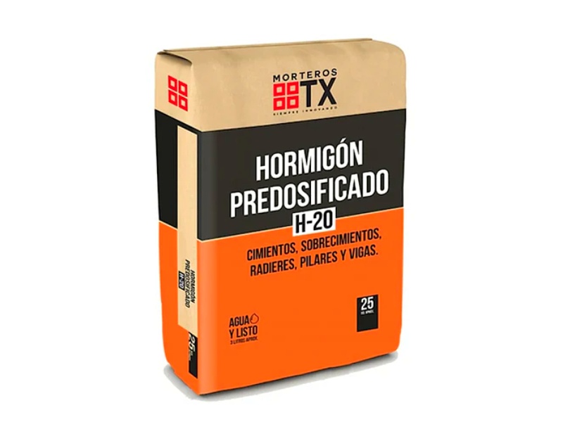 MORTERO HORMIGON H-20 25KILO TX Chile