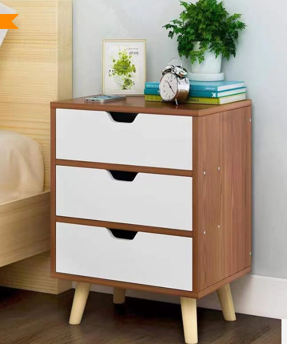 Velador 3 Niveles White&Brown