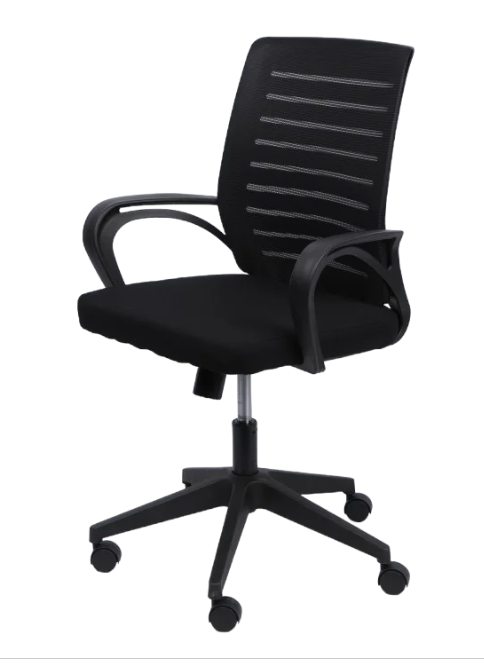 Silla oficina negra ergonomica 08