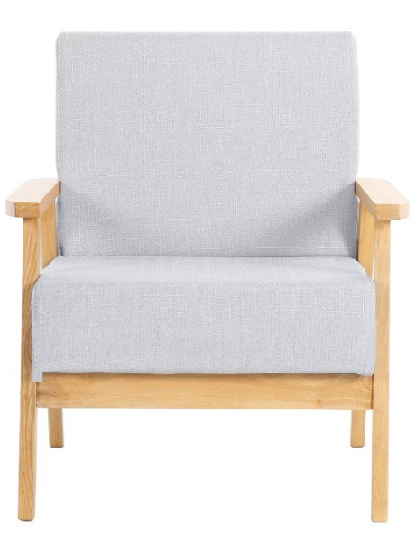 Poltrona madera Reims gris clara