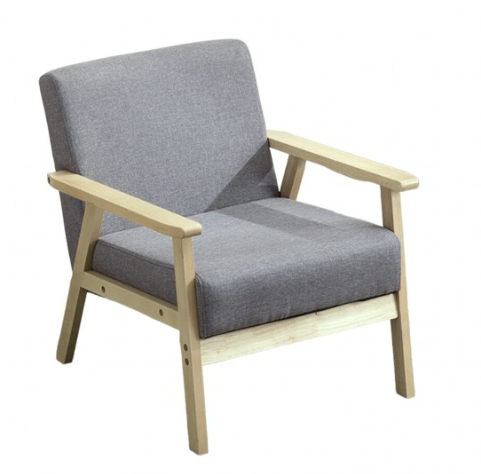 Poltrona madera Reims gris oscuro