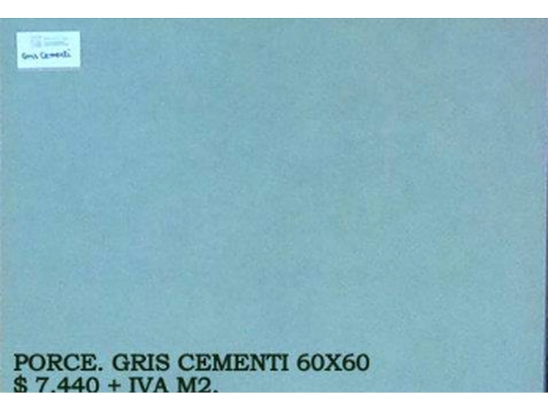 Porcelanato Gris Cementi 60x60 Chile