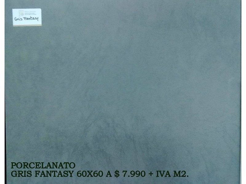 Porcelanato Gris Fantasy 60x60 Chile