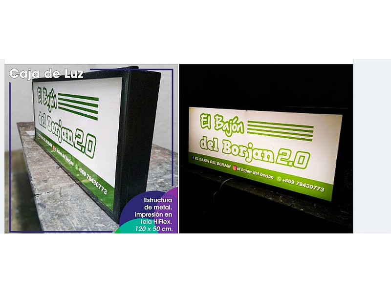 Caja luminosa Chile  