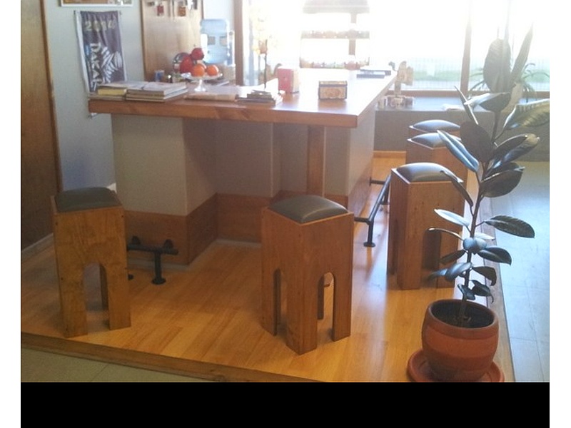 Mesa comedor madera blanco