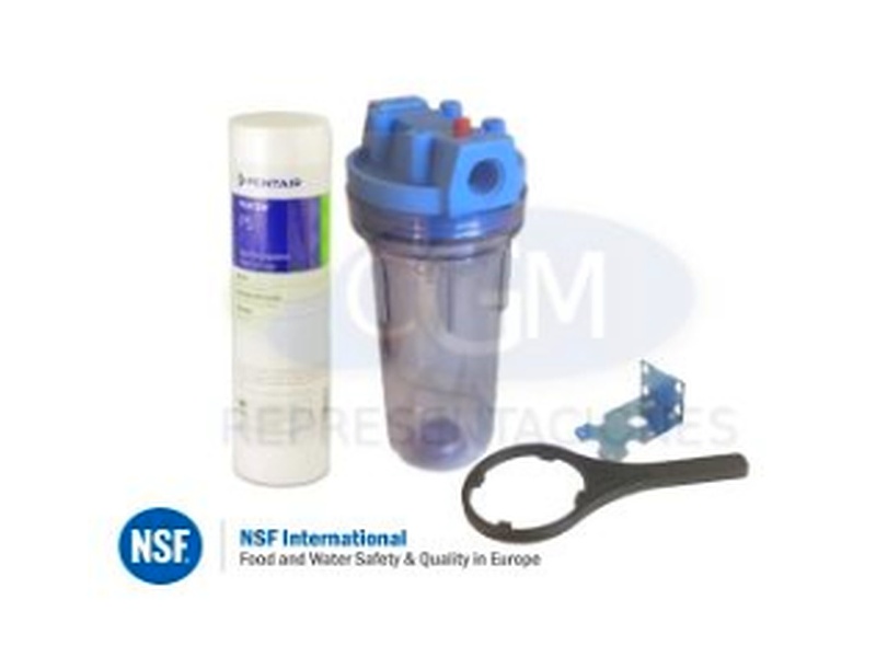 Kit Filtro para Agua Carcasa Transparente 