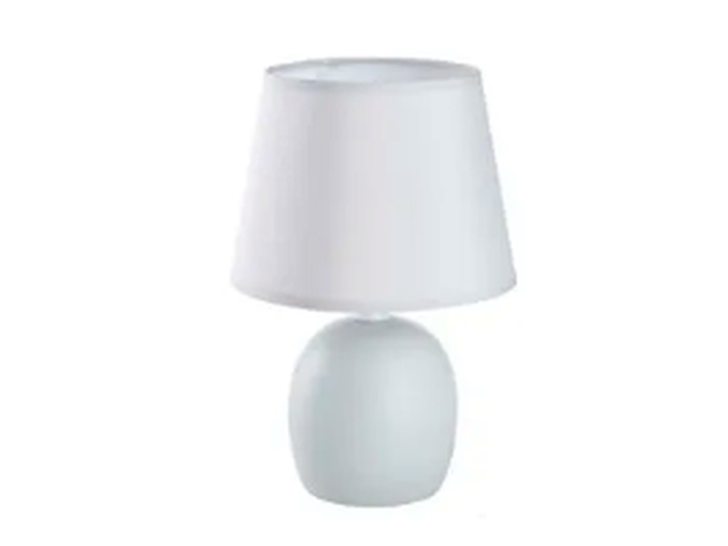 Lámpara de mesa Poki E14 25cm gris Inspire