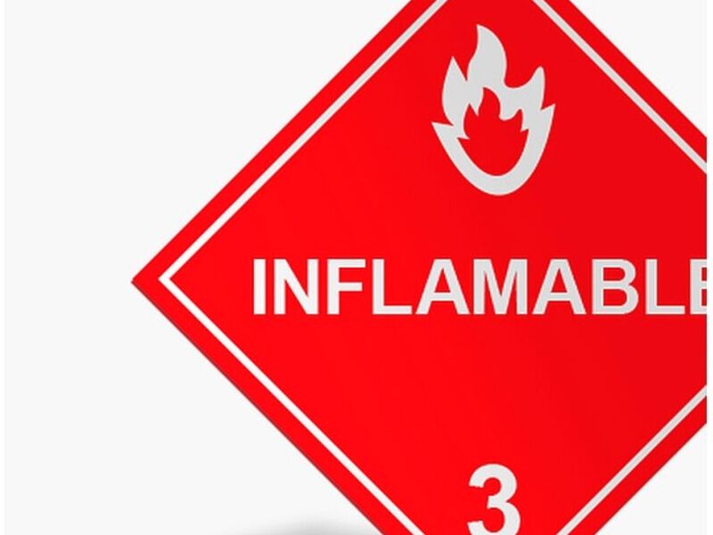 Señalización sustancias inflamables Chile