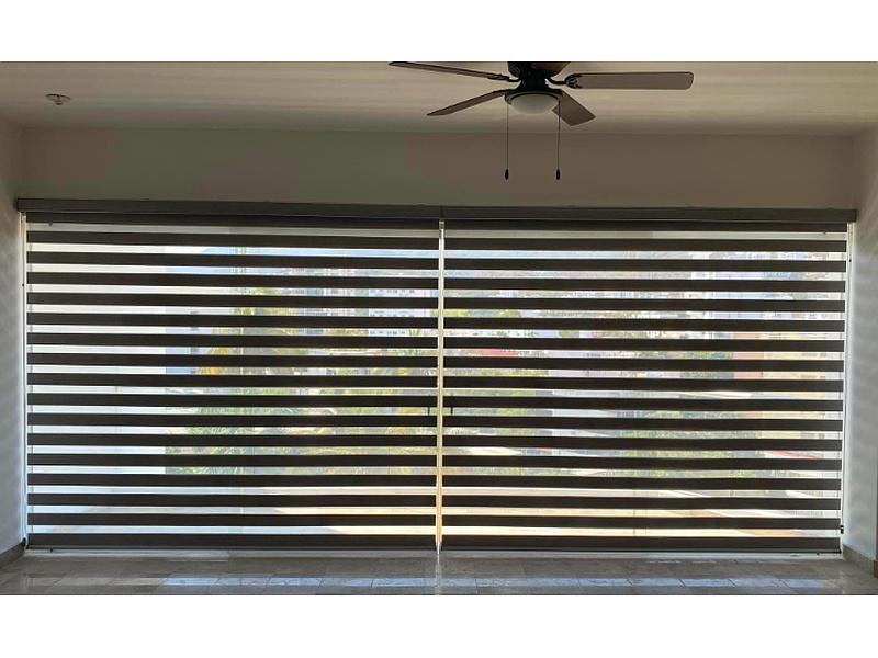 Cortinas Dobles Gris Chile Decoblind