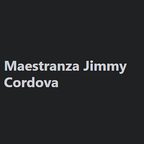 Maestranza Jimmy Cordova