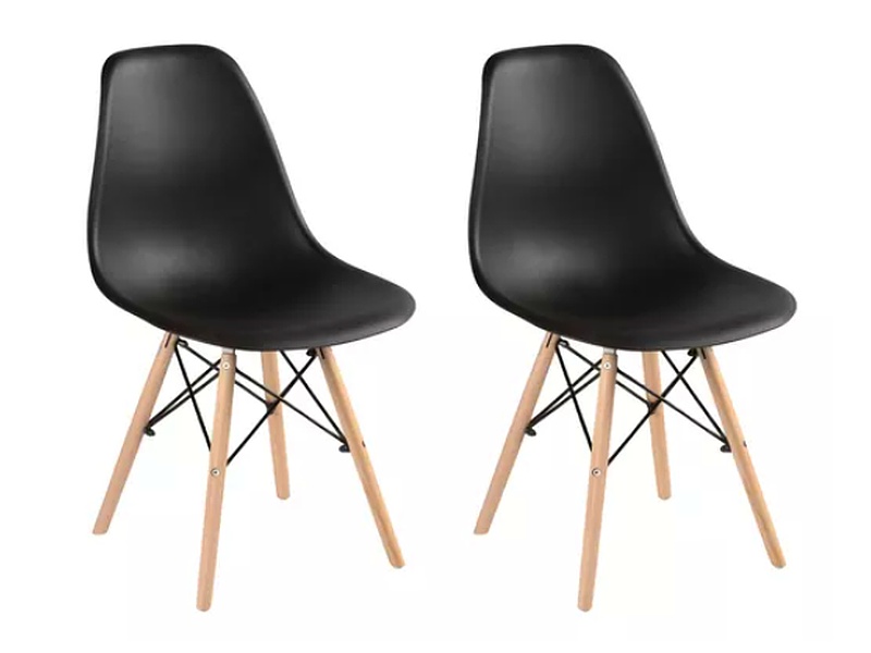 Sillas Negras Eames Comedor Chile