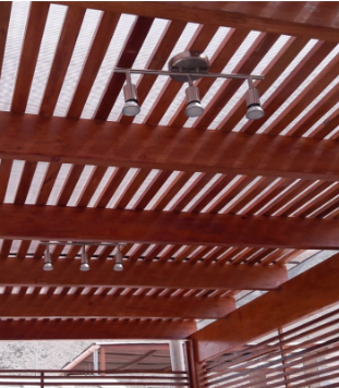 Pérgola madera Calama Terrazas Premium