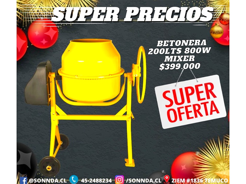 Betonera mixer Chile