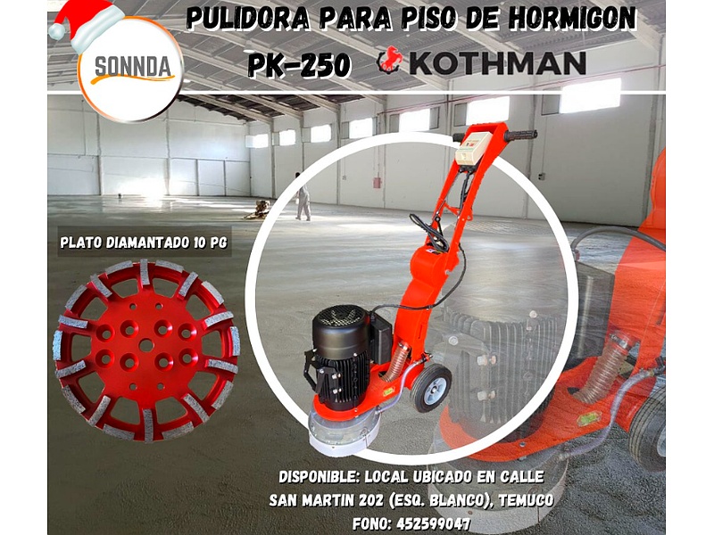 Pulidora para piso de hormigón Chile