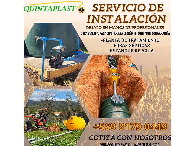 Servicio de instalación fosas sépticas Chile 