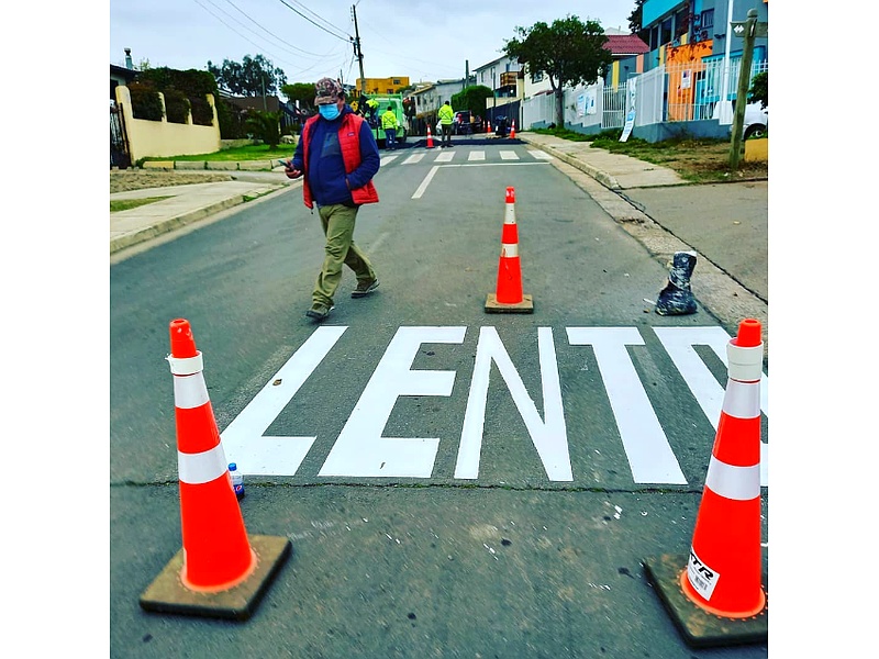 Demarcación vial Chile