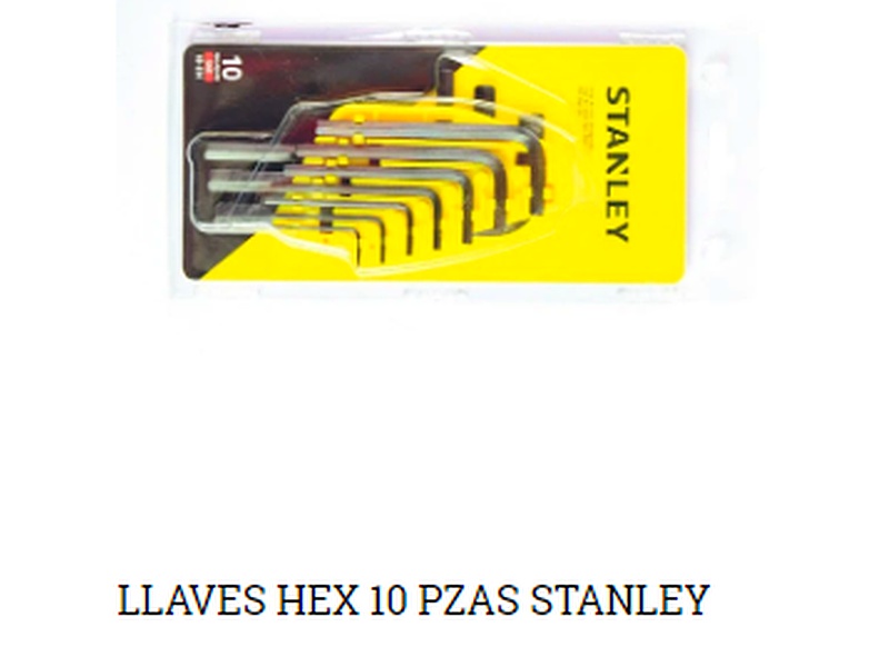llaves hex 10 pzas Chile 